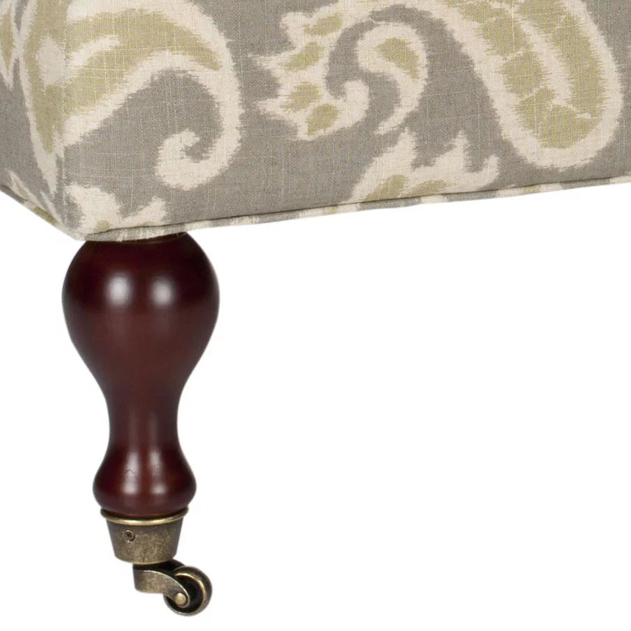 Brown Upholstered Bench with Wood Legs B3929