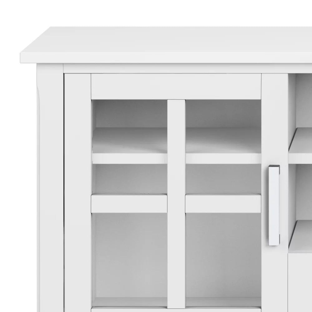 White Solid Wood 60 inch TV Media Stand N308908