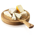 Round Wood Cheese Board with Handle X1457