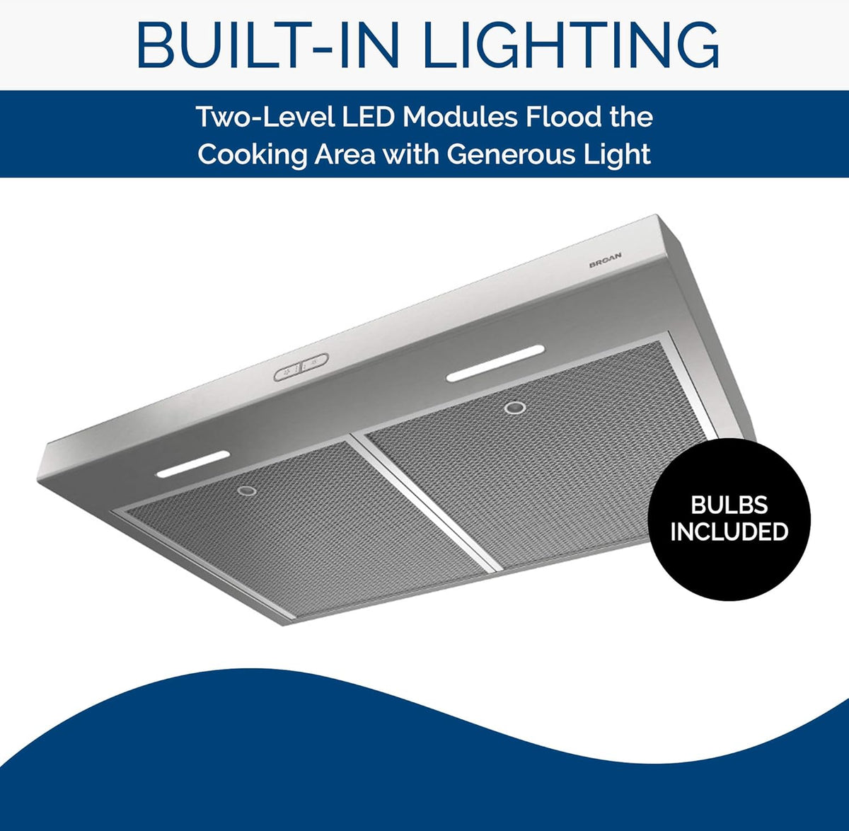 42-Inch Stainless Steel Under Cabinet Range Hood with Light Exhaust Fan T406