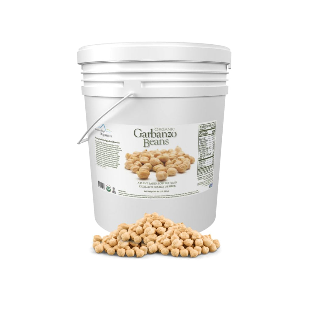 40 lb Certified Organic Dried Garbanzo Beans N9607