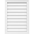 PVC Vertical Surface Mount Gable Vent with Brickm E589384