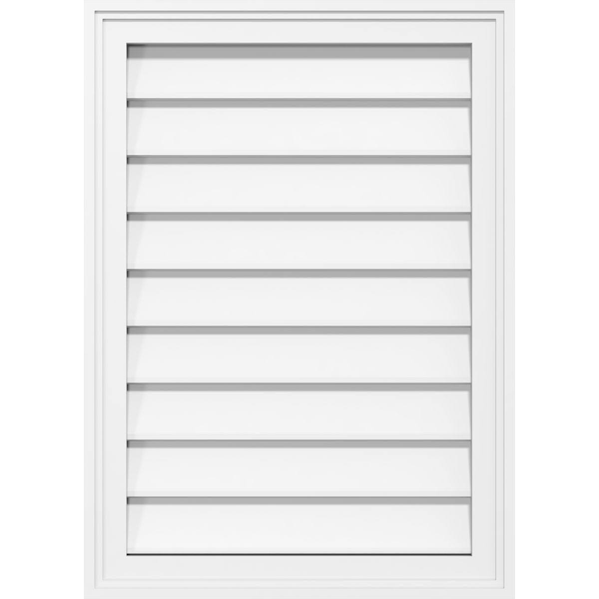 PVC Vertical Surface Mount Gable Vent with Brickm E589384