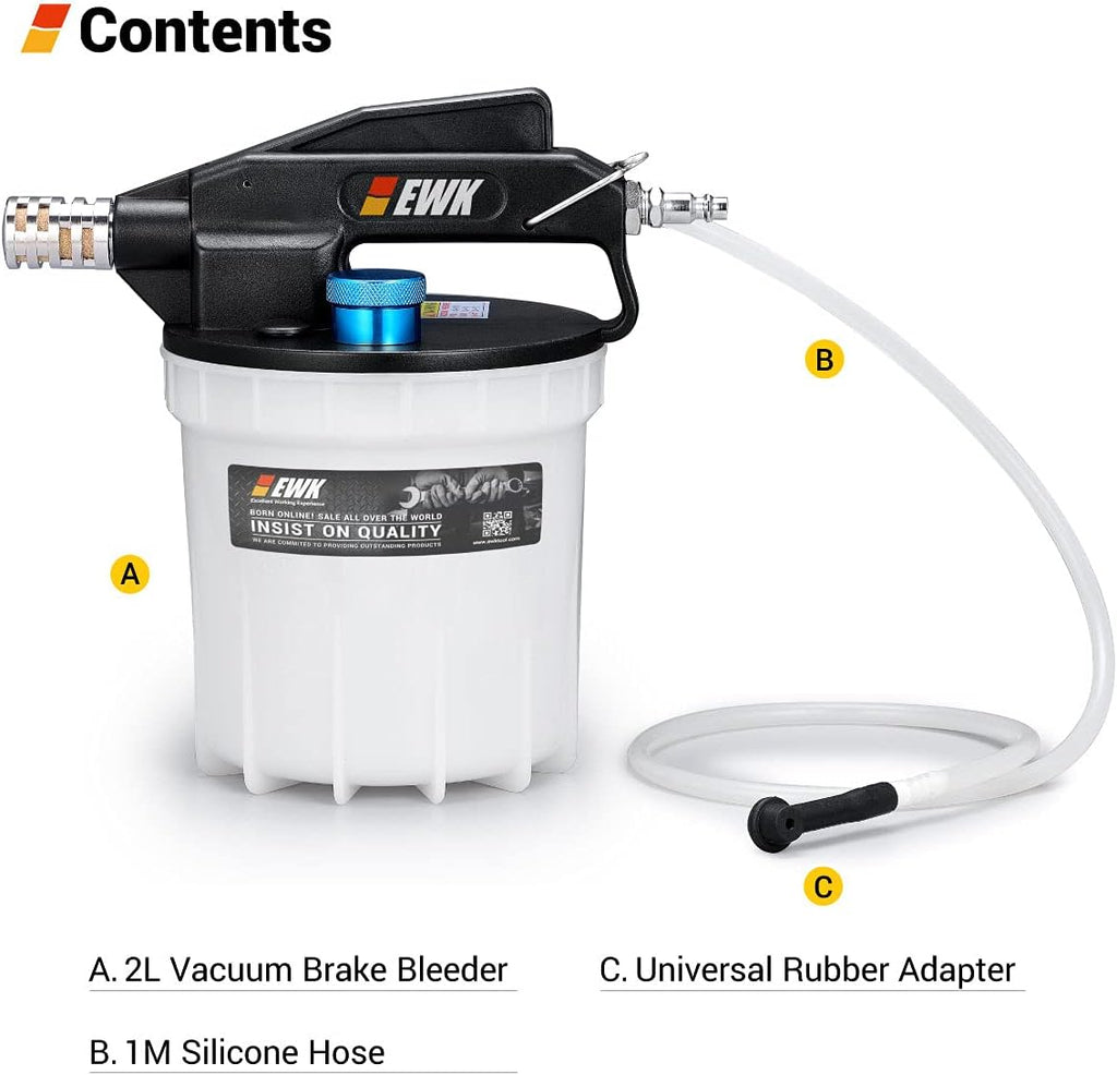 Pneumatic Vacuum Brake Bleeder Fluid Pump with Bleeding Hose B65209