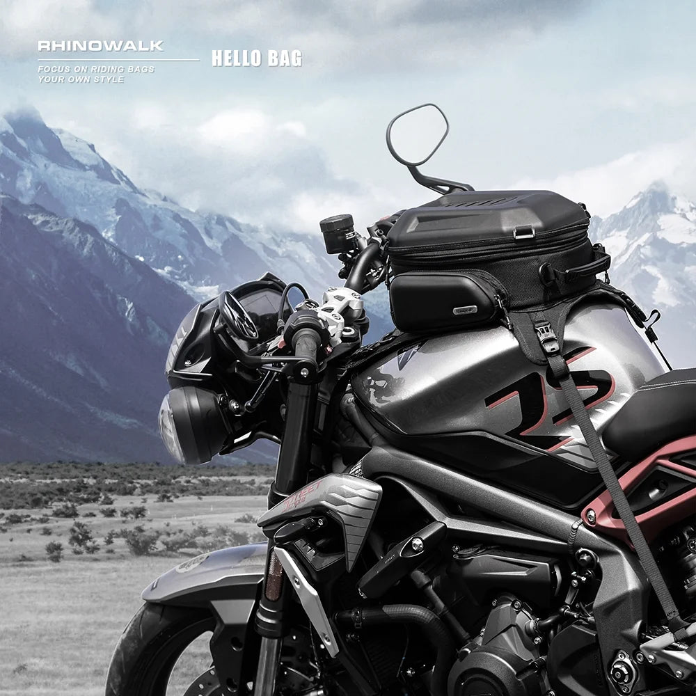 Expandable Waterproof Motorcycle Fuel Bag 15-18L T65221