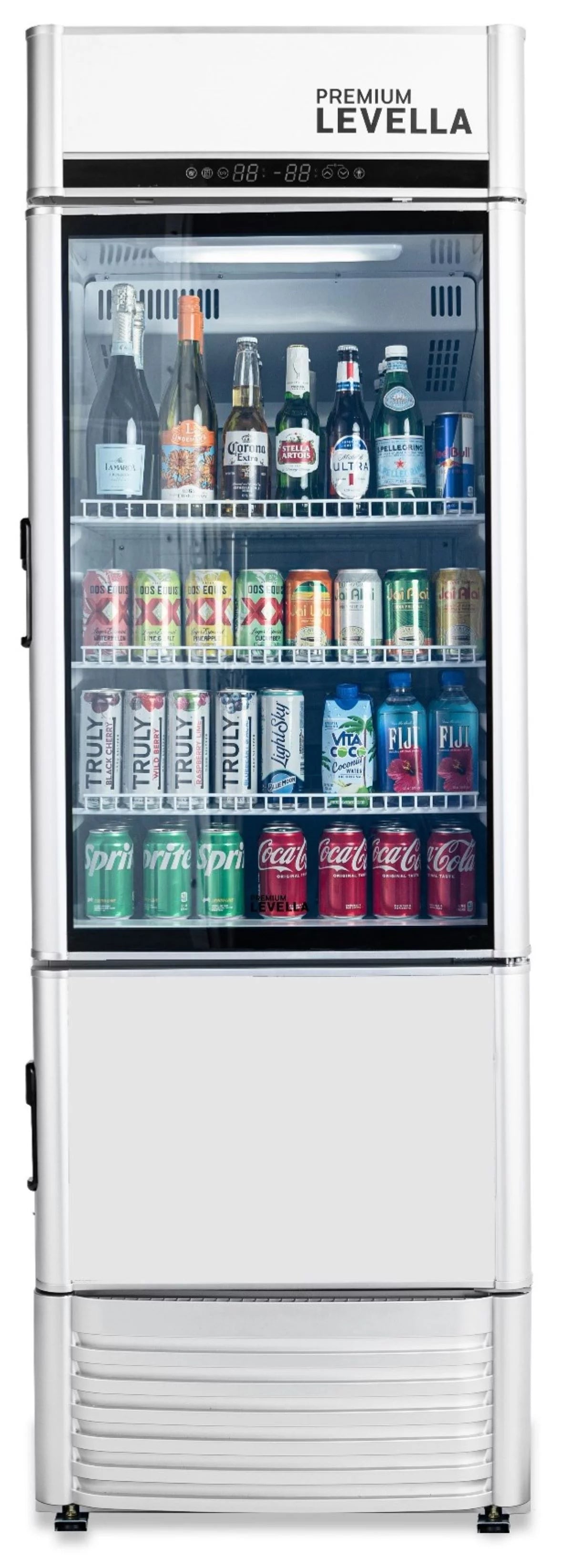 9.0 cu. ft Single Door Commercial Refrigerator Beverage Cooler in Silver V4629