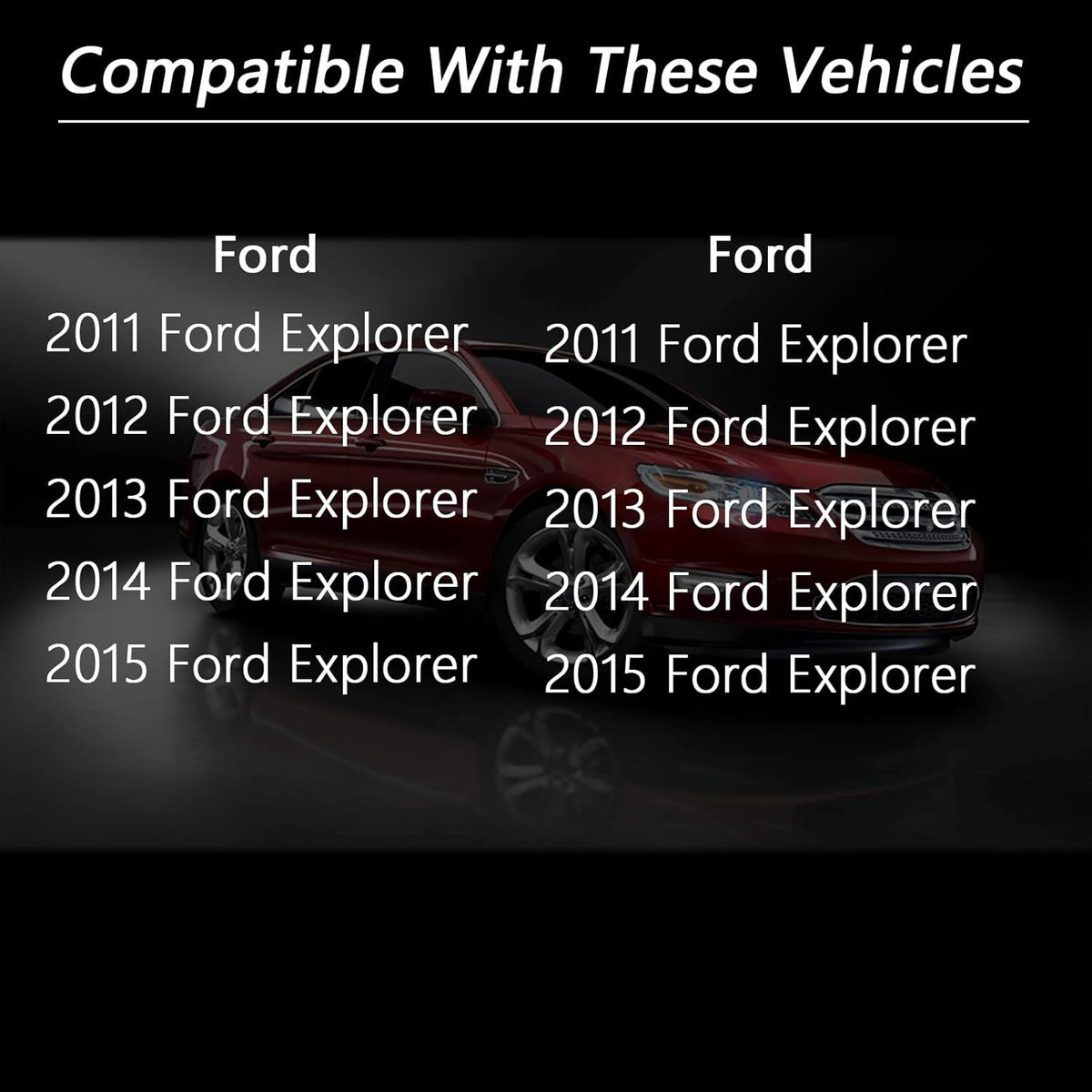 Rear View Backup Camera Pack of 2 for Ford Explorer U570404