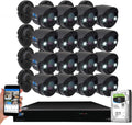 16 Channel 4K NVR Security Camera System with 16 x 5MP IP Camera T403