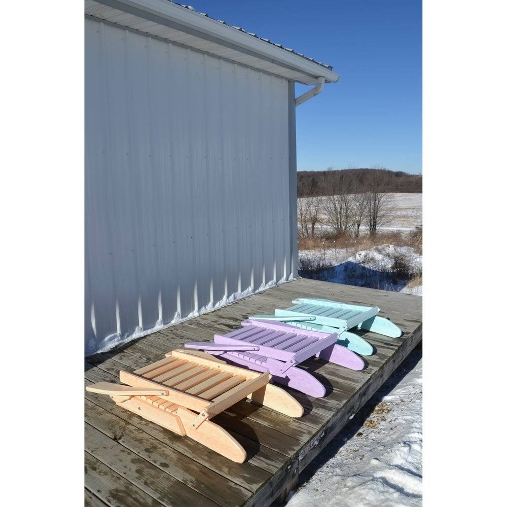 Dove Gray Ladderback Folding Adirondack Chair L4220