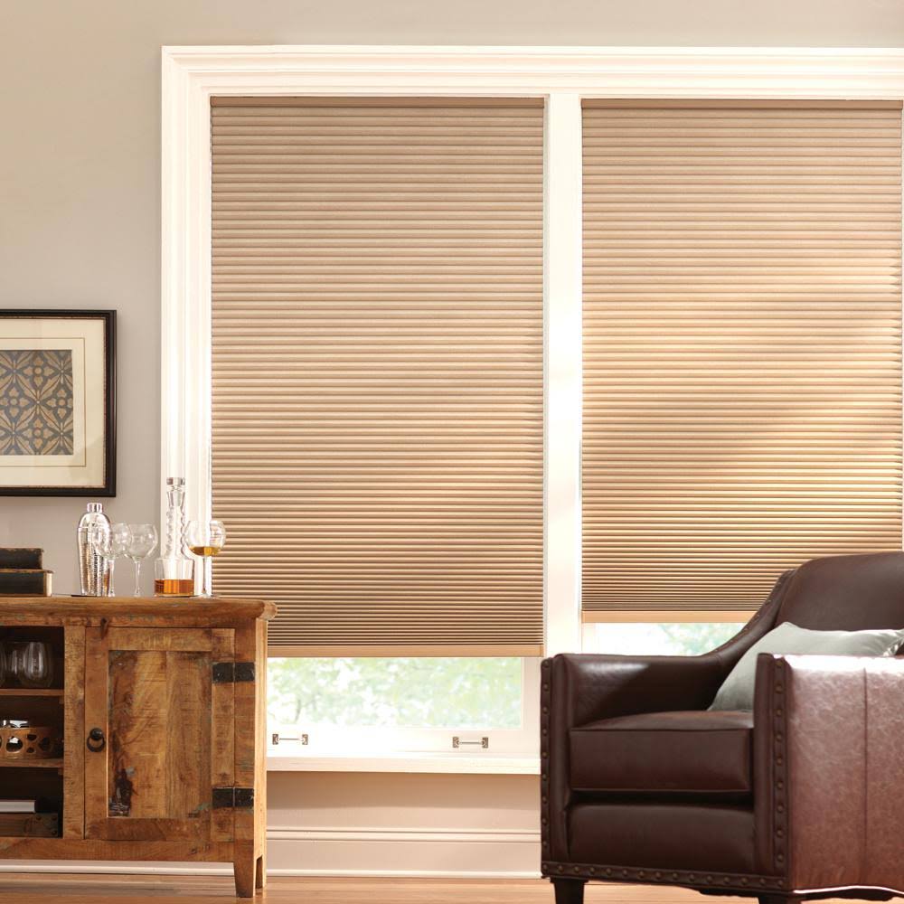 Latte Cordless Blackout Cellular Shade 55.5 in. W x 72 in. L F255944
