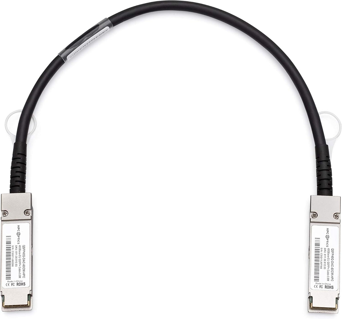 QSFP+ to QSFP+ 40G 0.5M Passive DAC Twinax Stacking Cable N7880