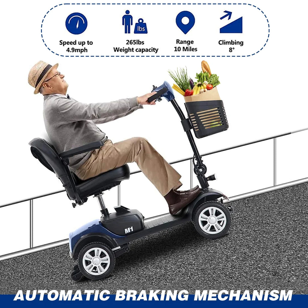 Folding 4 Wheel Mobility Scooter with Head Light K6557
