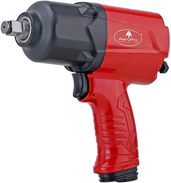 1/2-Inch Aluminum Air Impact Wrench Twin Hammer 1000FT-LB Pack of 2 U7225