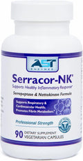 Acid-Resistant Serrapeptase Nattokinase 90 Vegetarian Capsules K741451