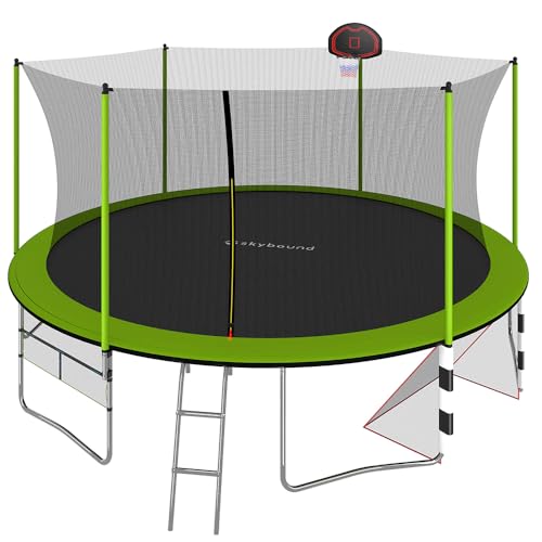 10ft 12ft 14ft 15ft 16ft Trampoline with Safety Enclosure Net I515