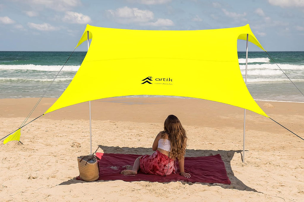 Pop Up Beach Tent Sun Shade with Carrying Bag, UPF50 UV Protection, Large I7031