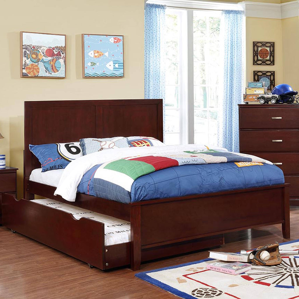 Twin Solid Wood Panel Bed T272838