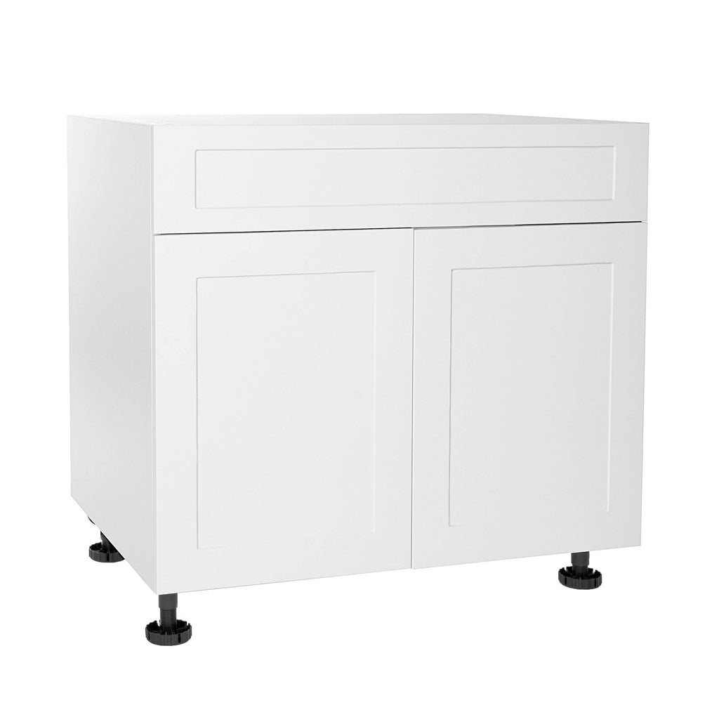 Stock Sink Base Cabinet in Shaker White N355813