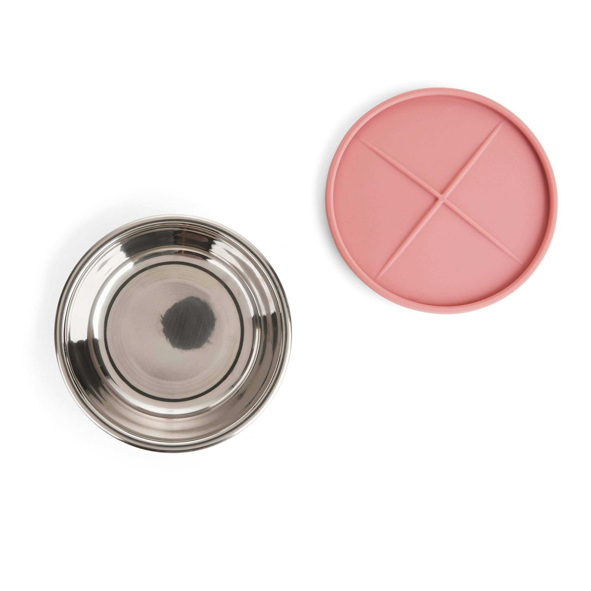 Stainless-Steel Cat Bowl with Lid K232093