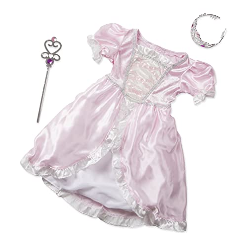 3 pcs Pink Gown Tiara Wand Costume Set H67608