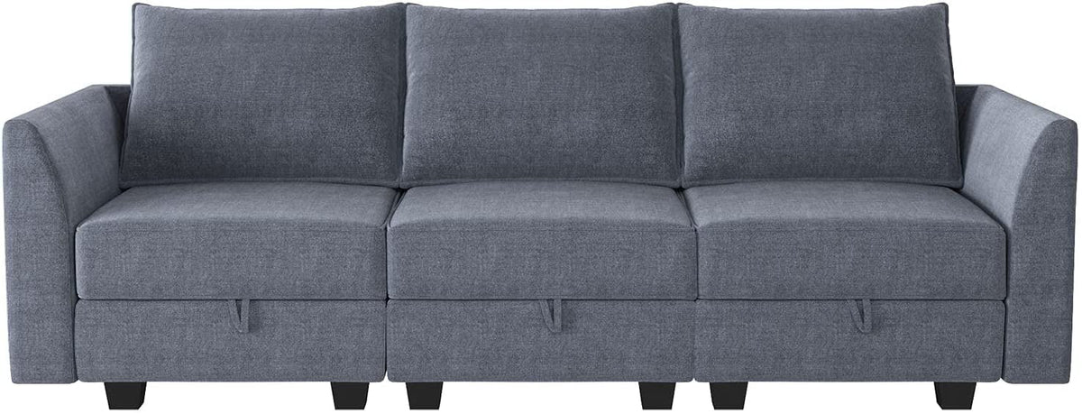 Bluish Gray 3-Seater Sectional Sofa R201180