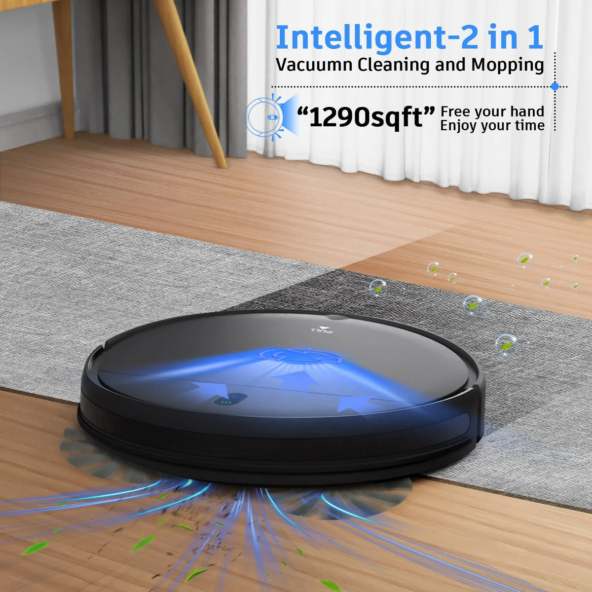 2 in 1 Robot Vacuum and Mop Combo E143777