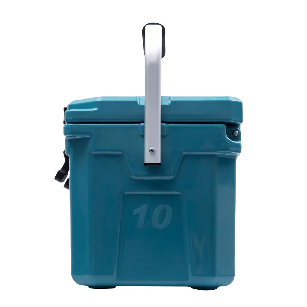 10L Cooler Ice Chest with Carry Handle and Cup Holders K4706
