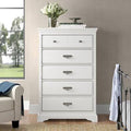 White 5 Drawer Chest B987