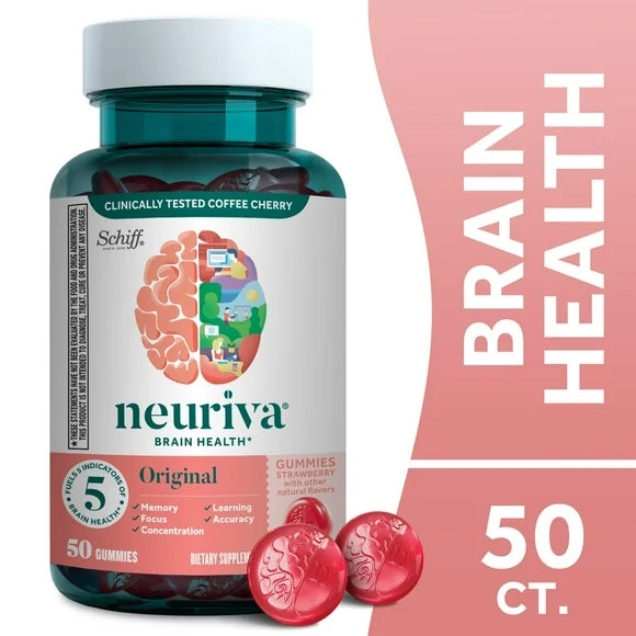 Strawberry Brain Health Supplement Gummies 50ct Q86547