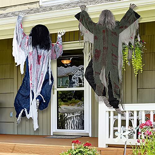 47" Halloween Climbing Zombies Wall Decoration 2 Pcs P522209