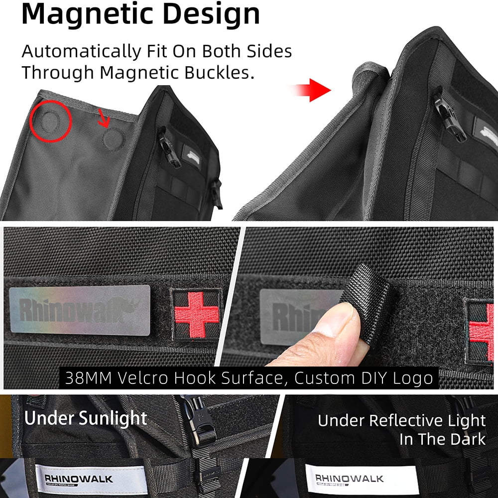 Motorcycle Bag Side 13l With Removable Waterproof Inner Pouch Support Panel R77686