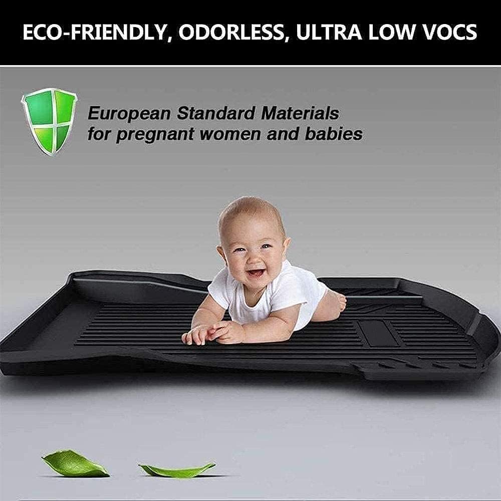 Black Pack of 2 Cargo Mat Liner Trunk Liner U1165