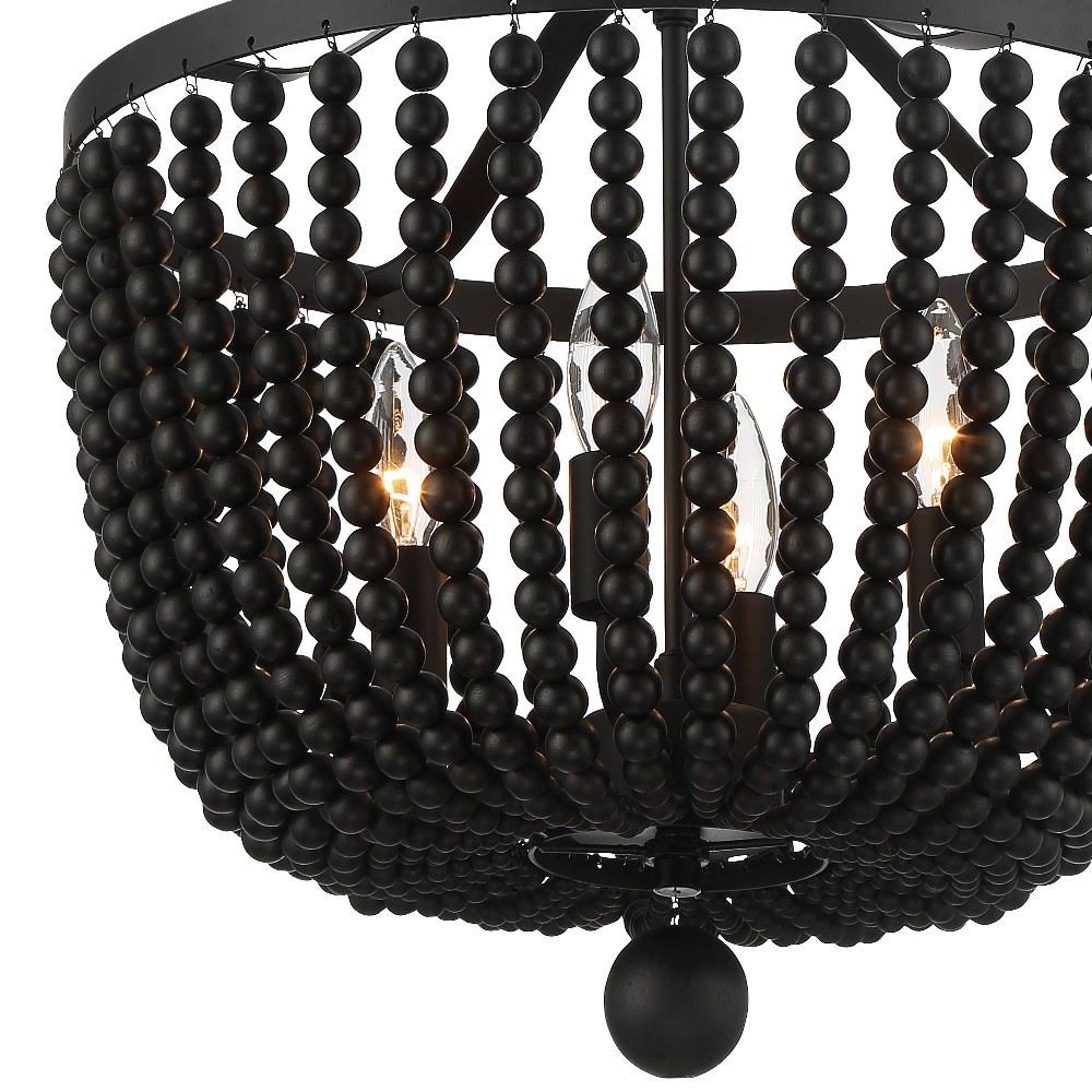 4 Light Forged Bronze Ceiling Mount Q92865