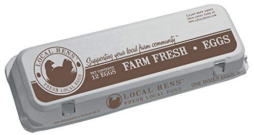 12-Egg Paper Pulp Egg Carton - 50 Pack U5635