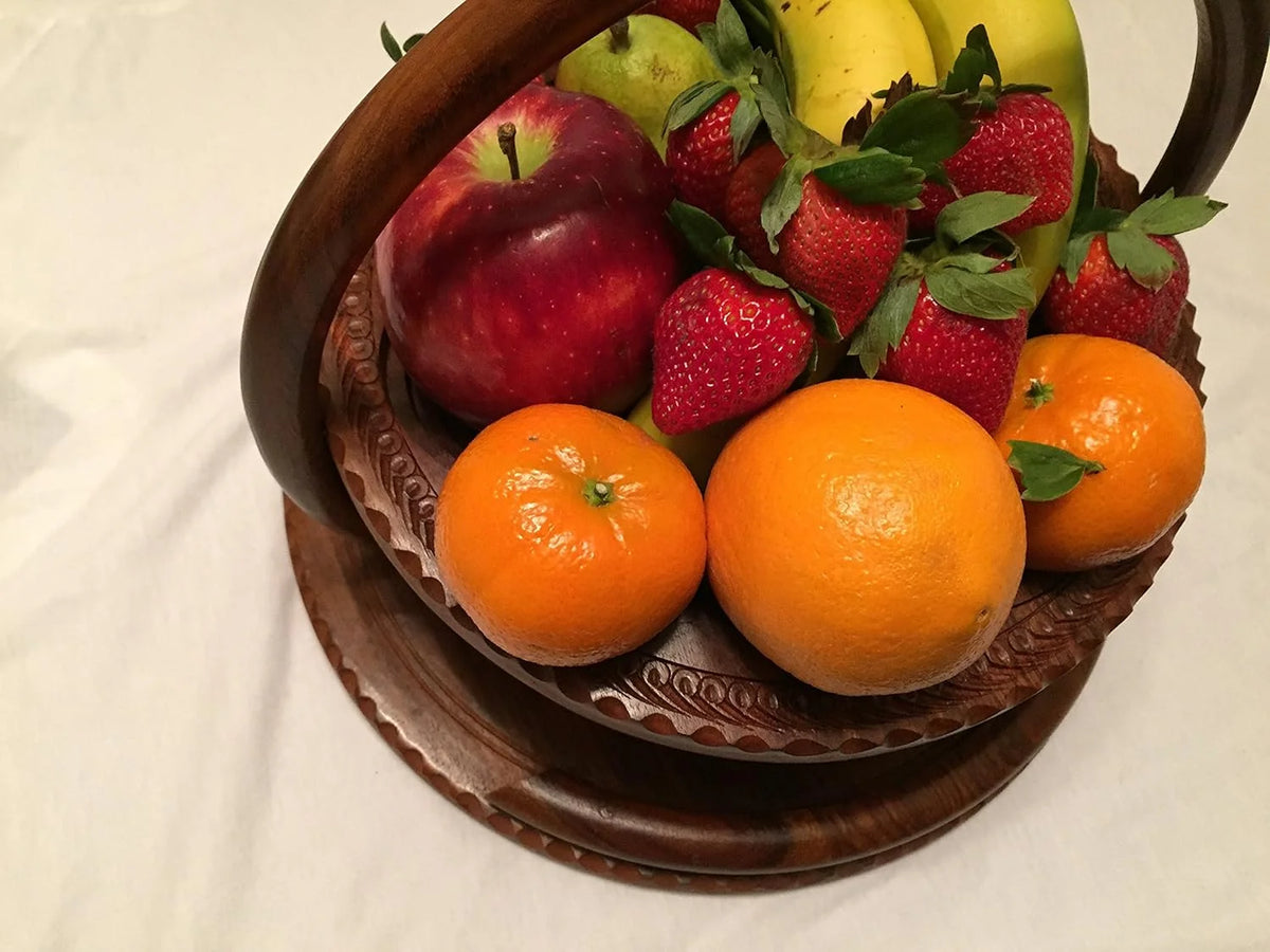 Wooden Collapsible Fruit Basket A385
