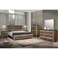 King Panel Bed Antique Multi-color N5802