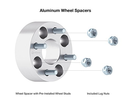 2 inch Golf Cart Wheel Spacers 4x4 Bolt Pattern 62mm Bore 1/2x20 Studs Cone Seat Nuts 4pcs Z634351