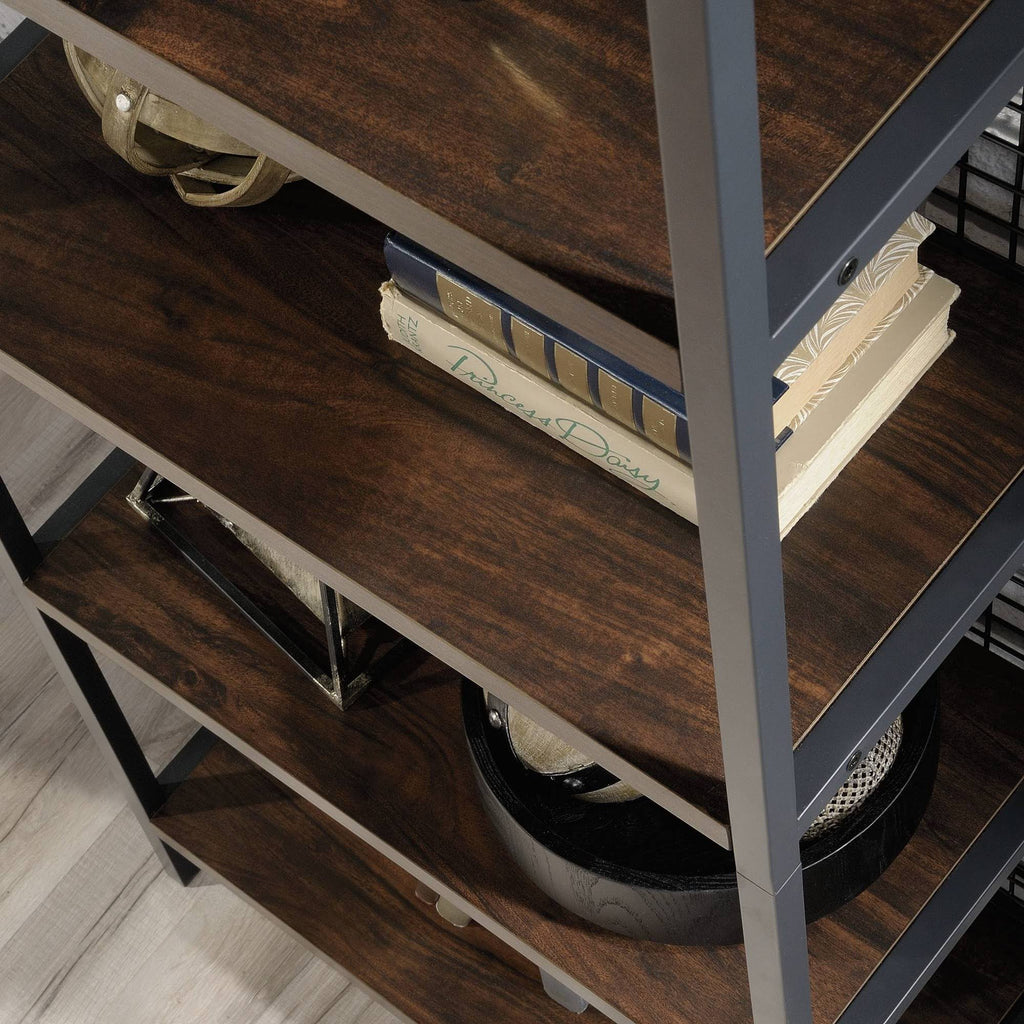Tall 4-Shelf Metal Bookcase E811645