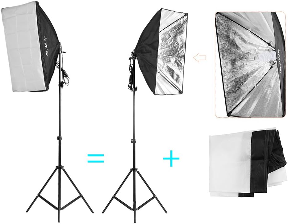 45W Bi-Color Dimmable LED Softbox Lighting Kit T372993