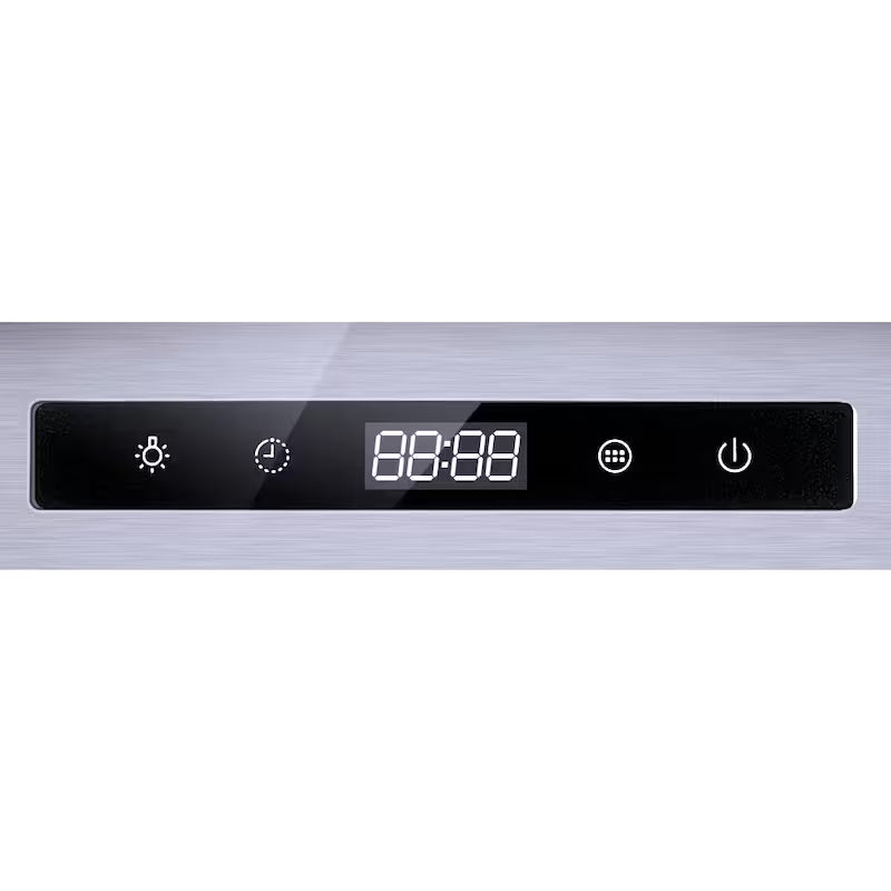 36 in. 500CFM Convertible Glass Wall Mount Range Hood in Stainless Steel with Charcoal Filters and LED Lighting Y23947