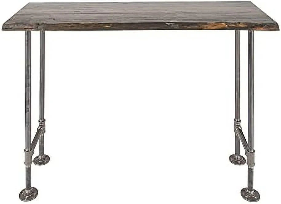 Live Edge Wood Console Table with Industrial Pipe Legs C999