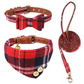 3 PCS Puppy Collar and Leash Set with Bell Blue G626538