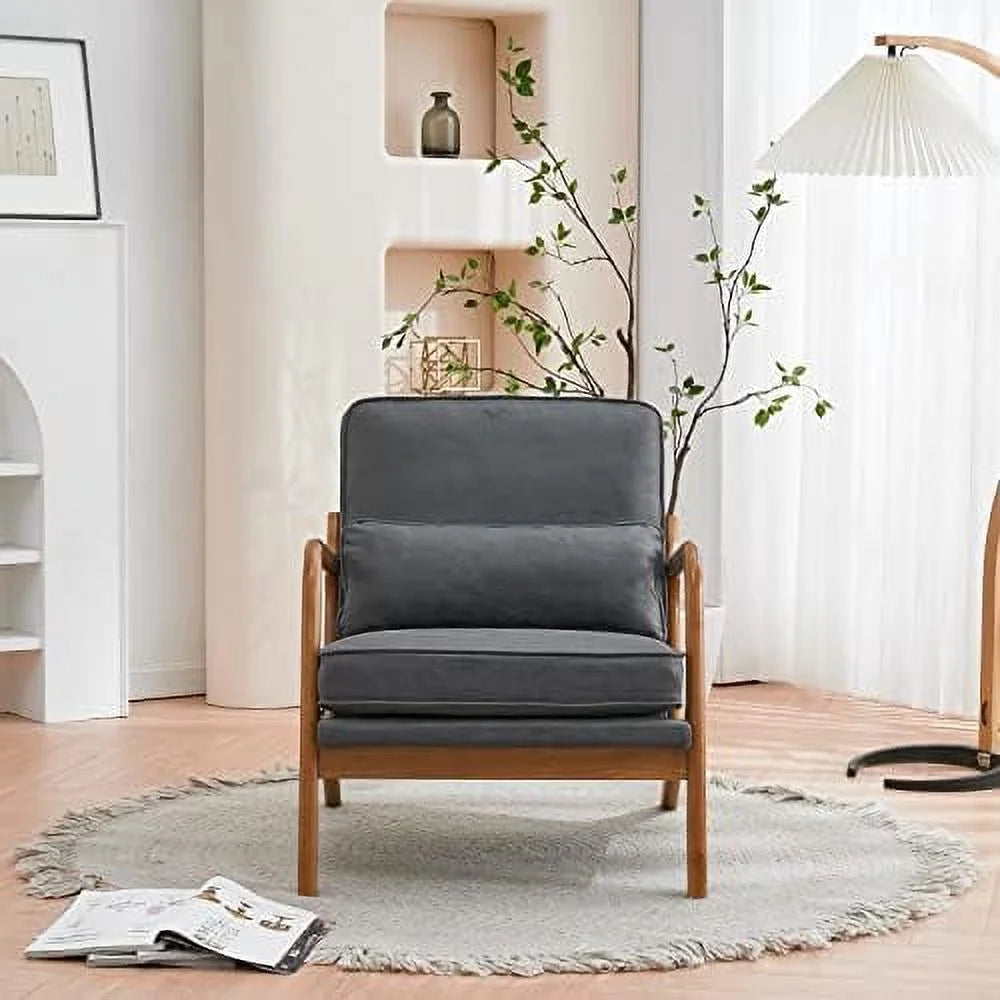 White Teddy Fleece Accent Chairs Set of 2 Upholstered Armchairs L713383