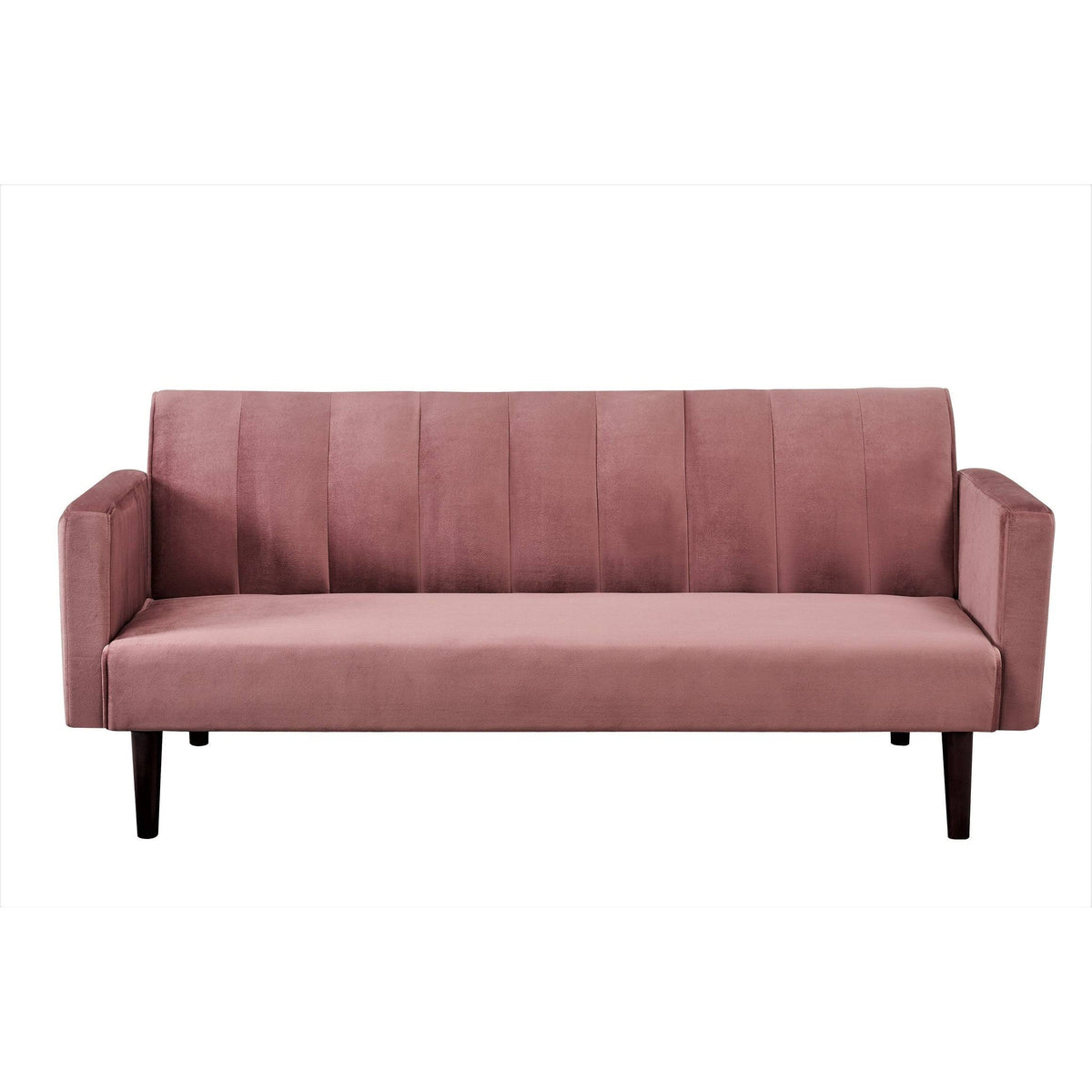 Grey Convertible Velvet Sofa Bed P344698