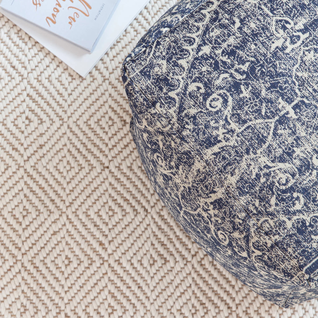 Polyester Square Poufs W982