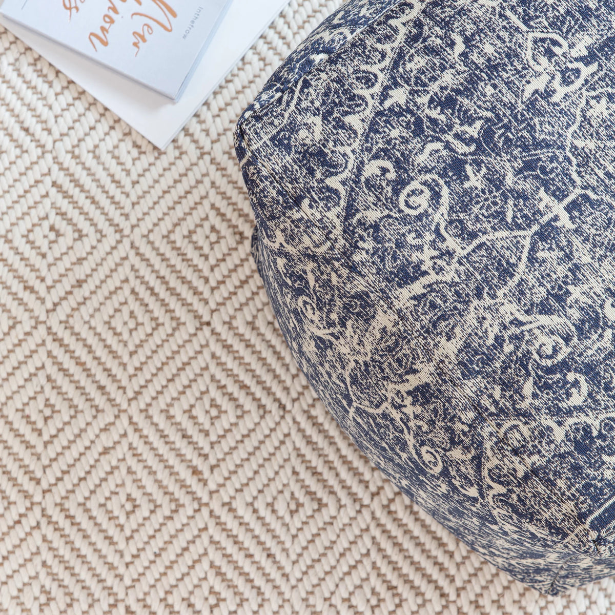 Polyester Square Poufs W982