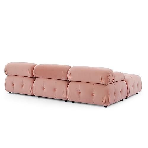 Pink Velvet Sleeper Sofa X19829