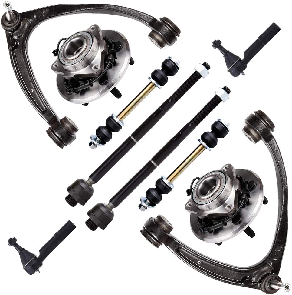 12pcs Suspension Kit with Control Arm Ball Joint Sway Bar Tie Rod Wheel Hub E372680