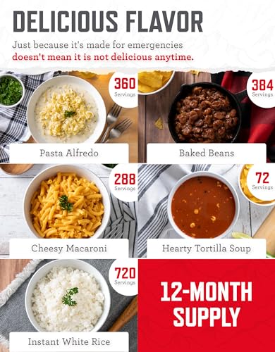 30 Servings Freeze-Dried Emergency Food Supply T940900