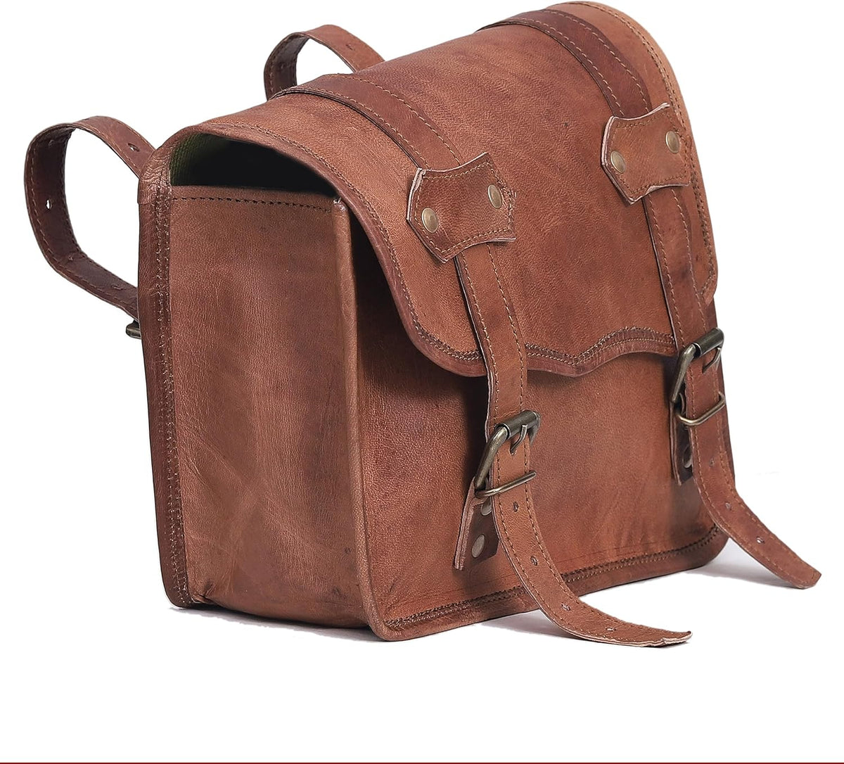 Leather Motorcycle Saddlebags (Set of 2) Y129